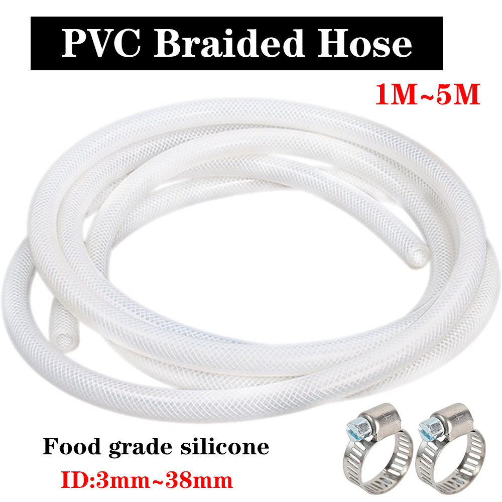 Flexible Hose Braided - Tubo de pvc flexível transparente trançado