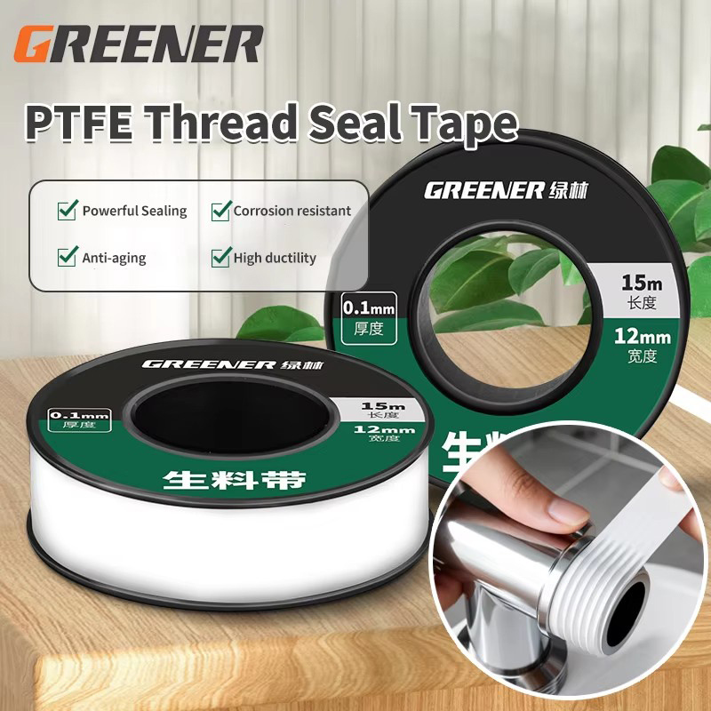 Ptfe Tape Thread - Fita Selante para Encanamento GREENERY 15m,