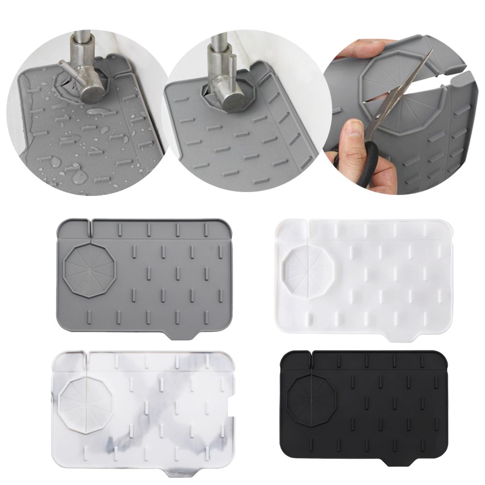Silicone Tap Washer - Silicone Faucet Splash-Proof Water Pad, bandeja