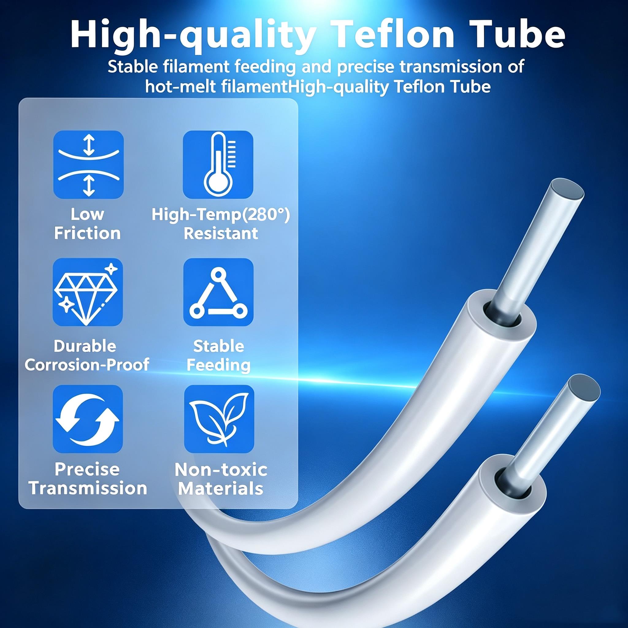 Tubo de PTFE Teflon 2,5×4mm pa - Ptfe Tape Thread avaliação e preço
